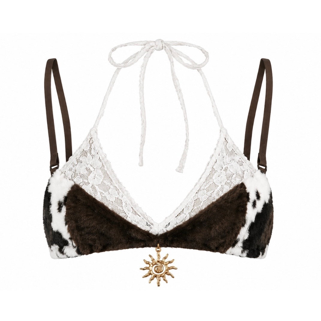 Cow Peekaboo Top